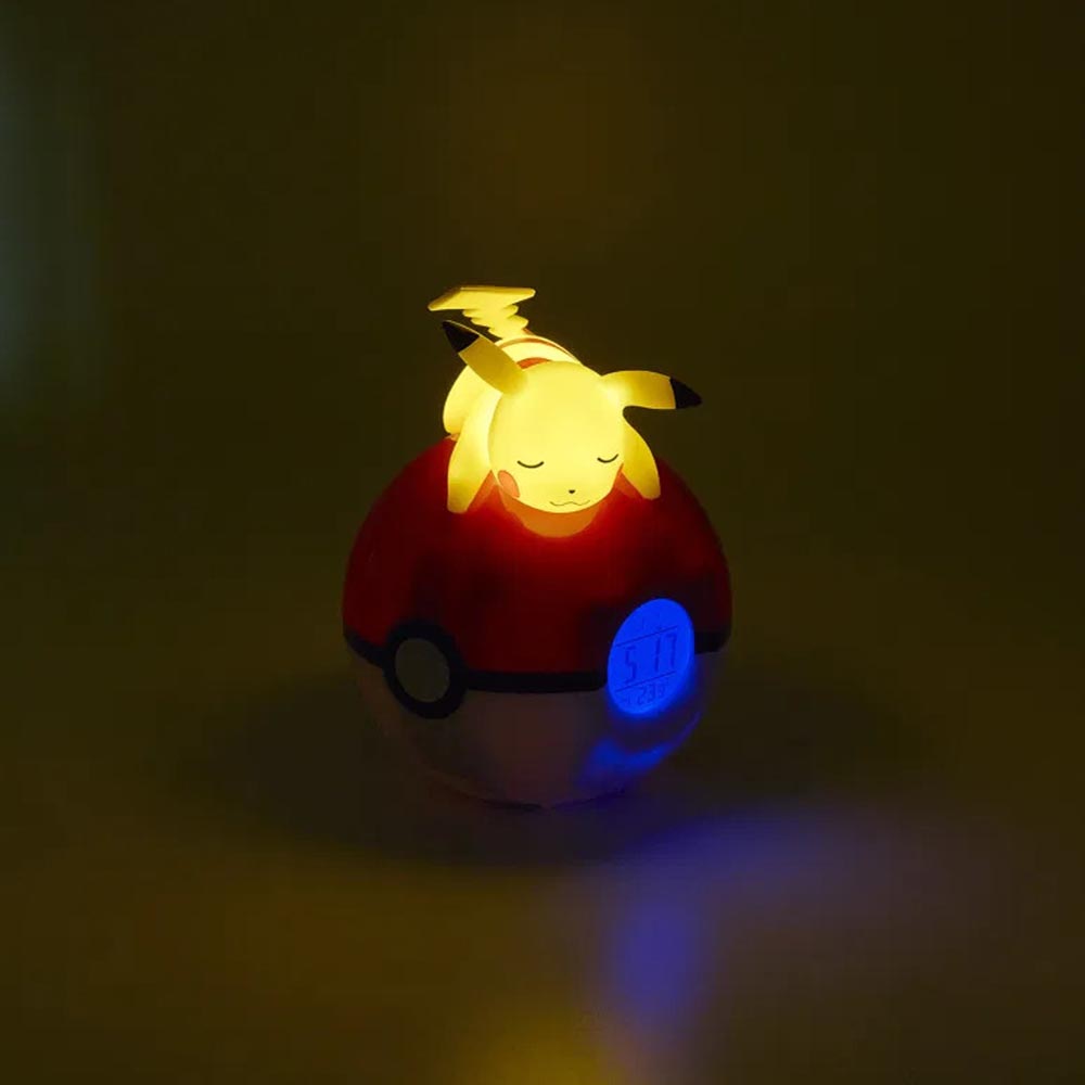 Sveglia con lampada LED Pokéball (Pikachu) – Fanta Universe