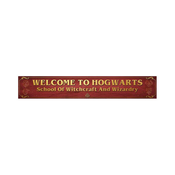 Targa Legno Welcome to Hogwarts