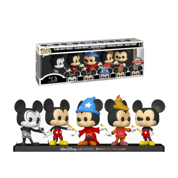 Funko POP! Mickey Mouse - Preserving the Magic: 1970-2020 (5 Pack)