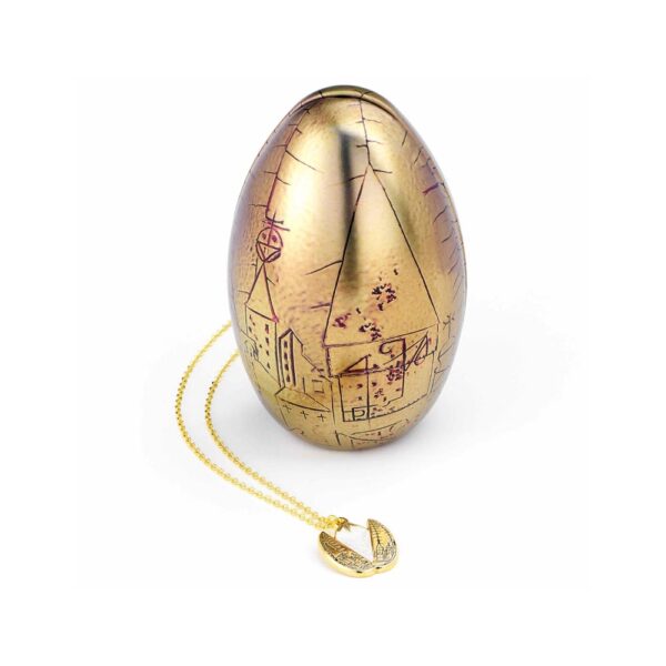 Uovo d'Oro in Latta con collana